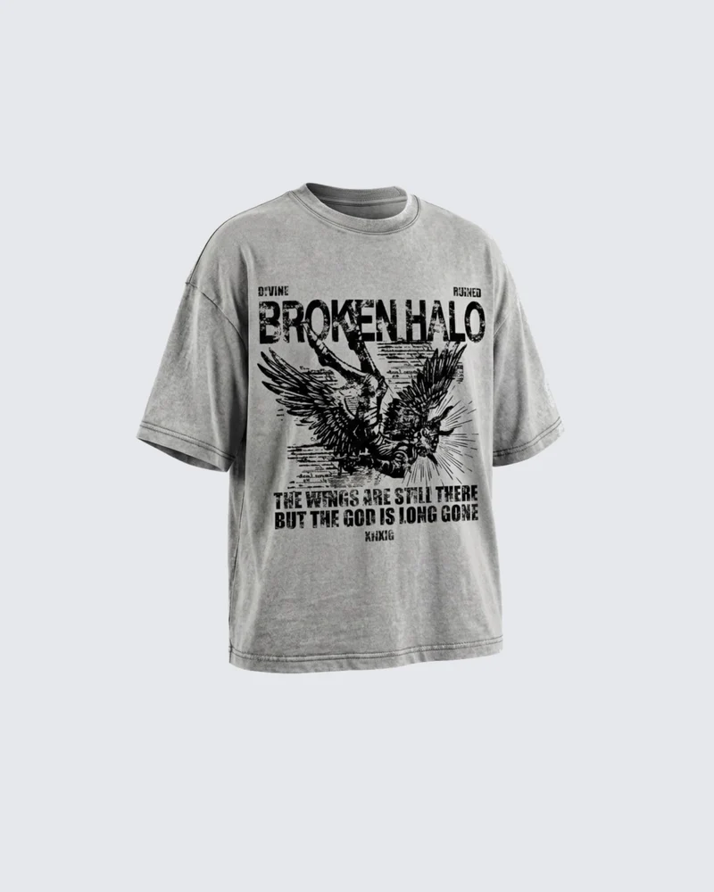 American Washed Graphic Oversized T-Shirt