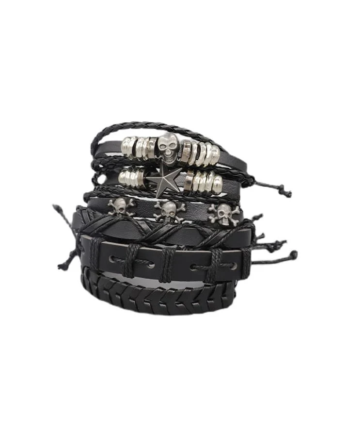 New Star Skull Braided Wristbands