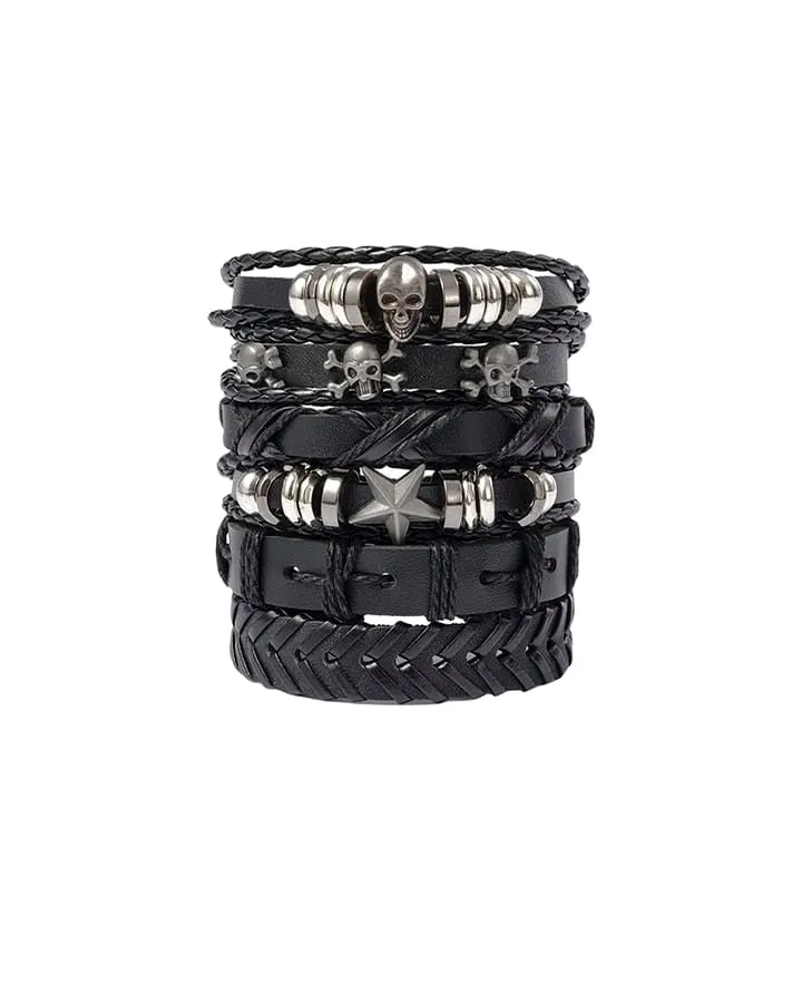 New Star Skull Braided Wristbands