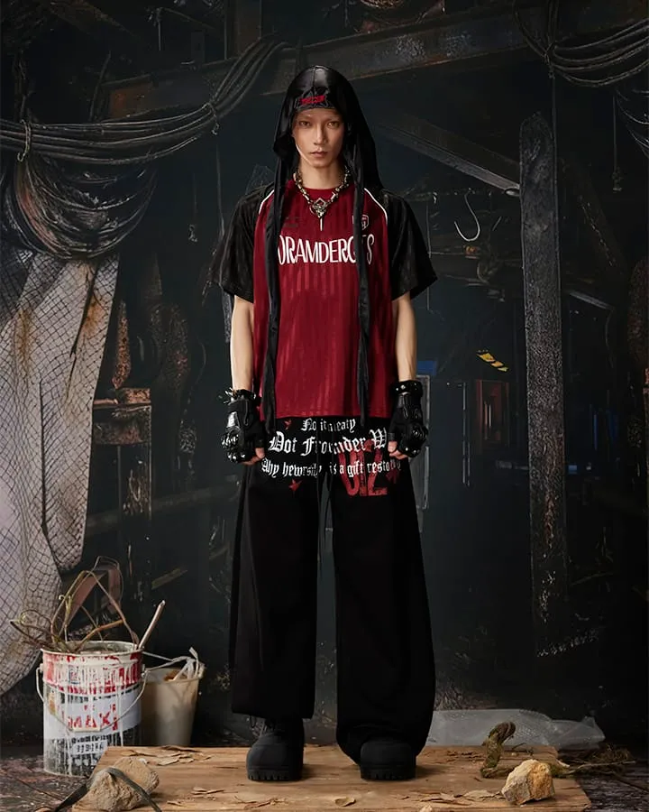 American Retro Street Graphic Star Print Sweatpants
