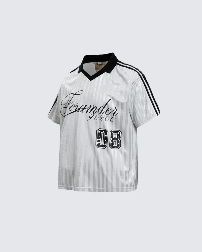 New Striped Polo Jersey T-Shirt