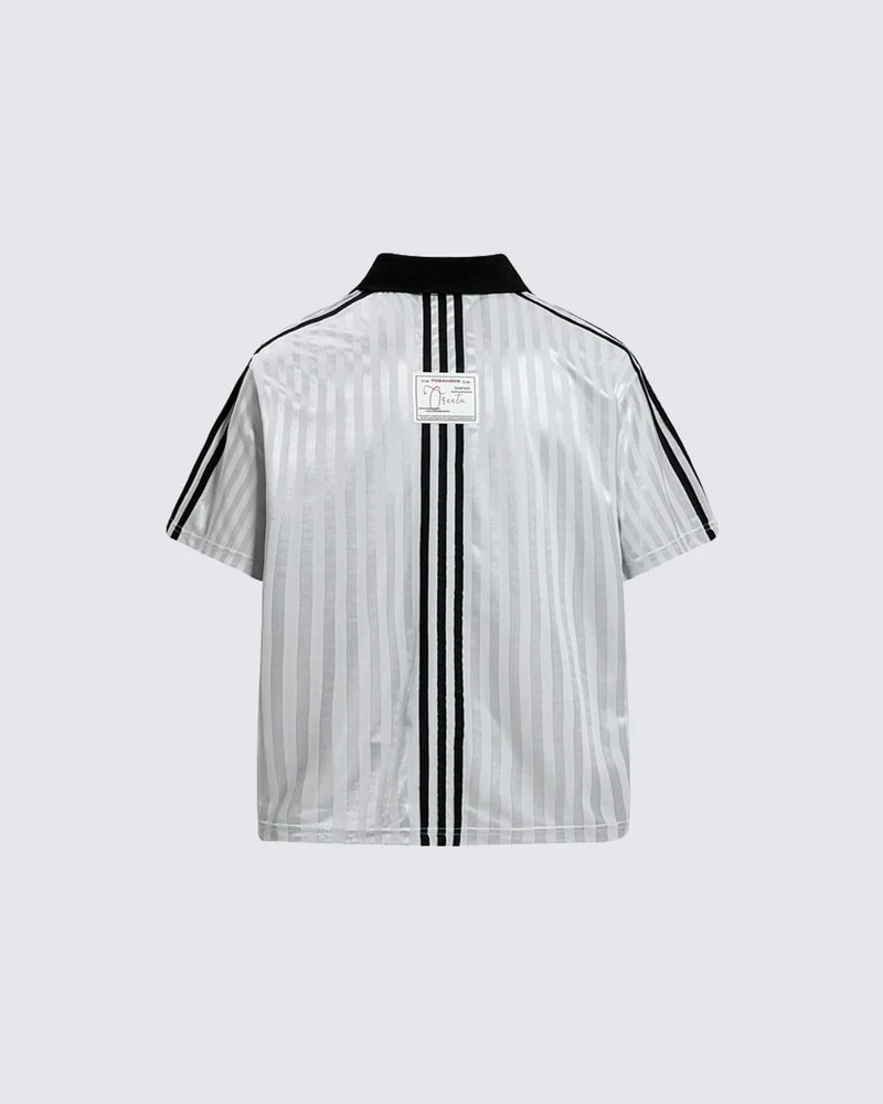 New Striped Polo Jersey T-Shirt