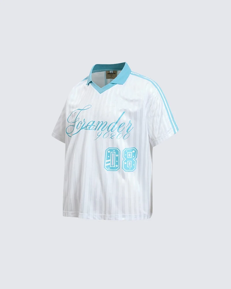 New Striped Polo Jersey T-Shirt
