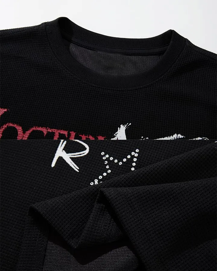 New Waffle Washed Statement T-Shirt
