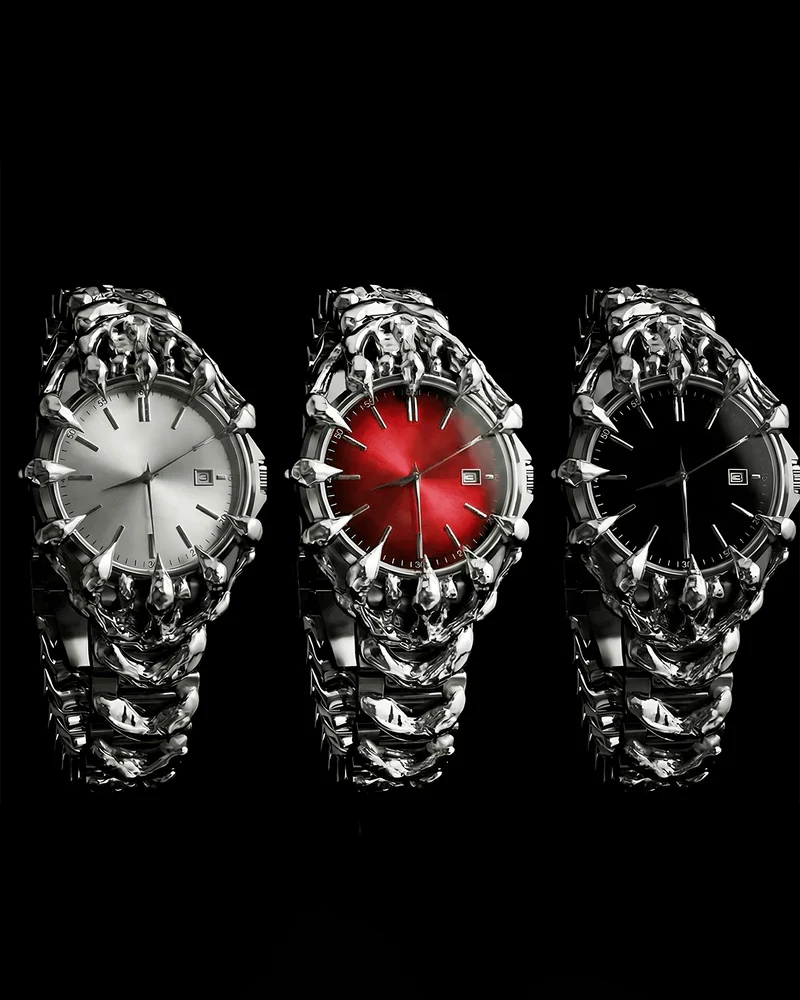 Futuristic Sculptural Metal Watch
