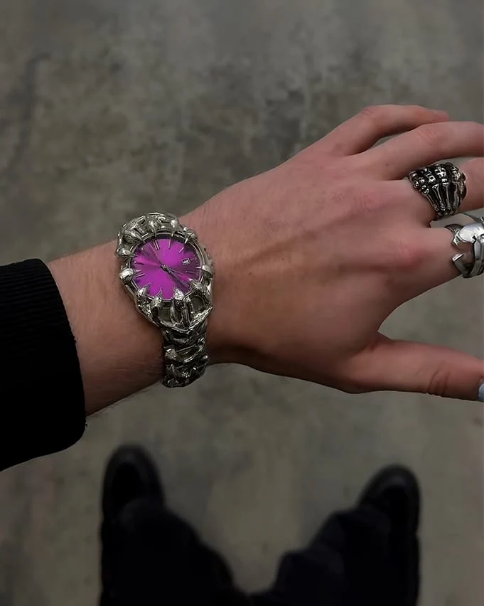 Futuristic Sculptural Metal Watch