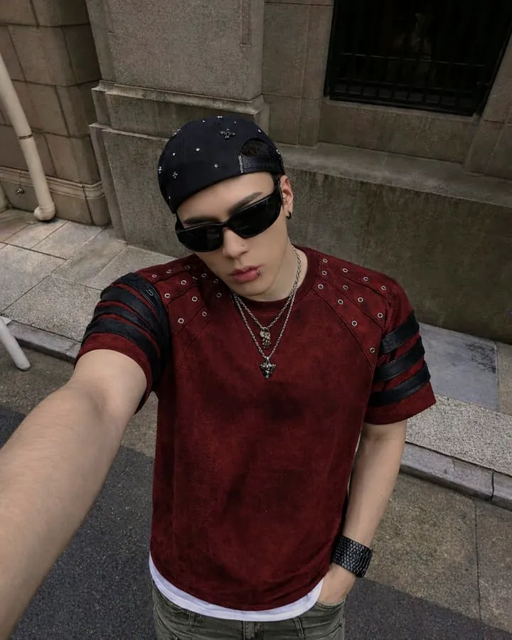 Vintage Rivet Short Sleeve T-Shirt