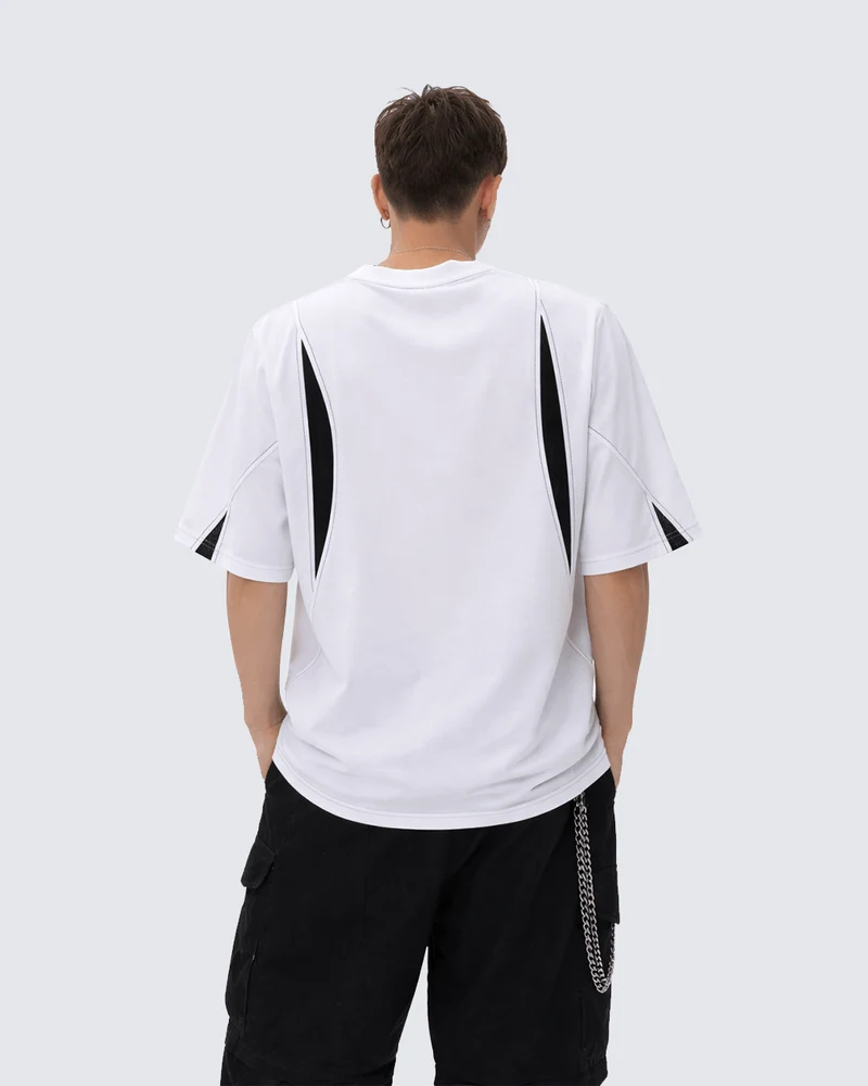 Contrast Panel Sport T-Shirt