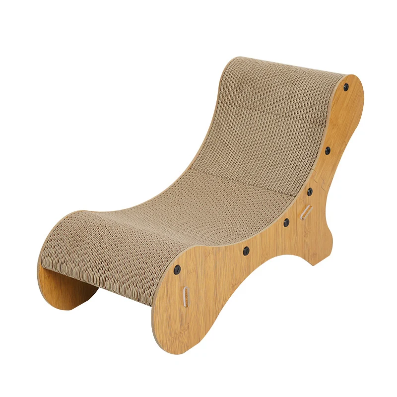 Kratzbrett Katze Pappe, Kratzpappe in Sofa-Form, Robustes Wellpappenmaterial zum Schutz der Katzenkrallen