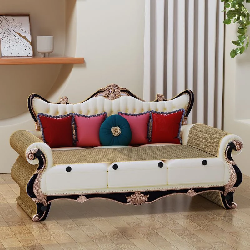 Kratzbrett kratze, Kratzmöbel im Sofadesign, Katze kratzt am Sofa, Langlebiges Wellenpapier-Katzenspielzeug