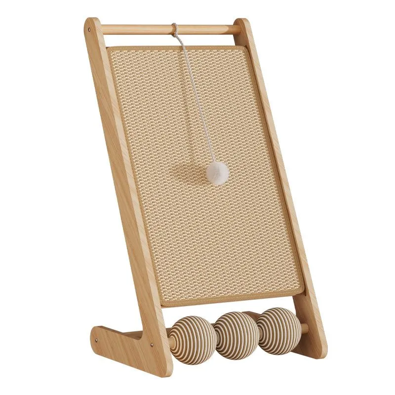 Katze Kratzpappe, Langlebiger Katzenkratzbaum aus Sisal, Platzsparendes Design für kleine Räume und Indoor Katzen