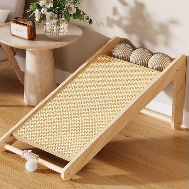 Katze Kratzpappe, Langlebiger Katzenkratzbaum aus Sisal, Platzsparendes Design für kleine Räume und Indoor Katzen