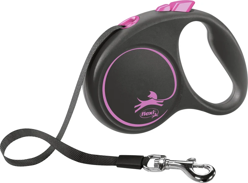 Flexi Black Design Cord, Fuchsie