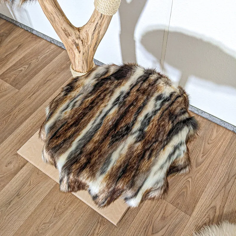 Naturkratzbaum 4149 Kratzbaum Natur Holz Design 136 cm hoch Katzenbaum
