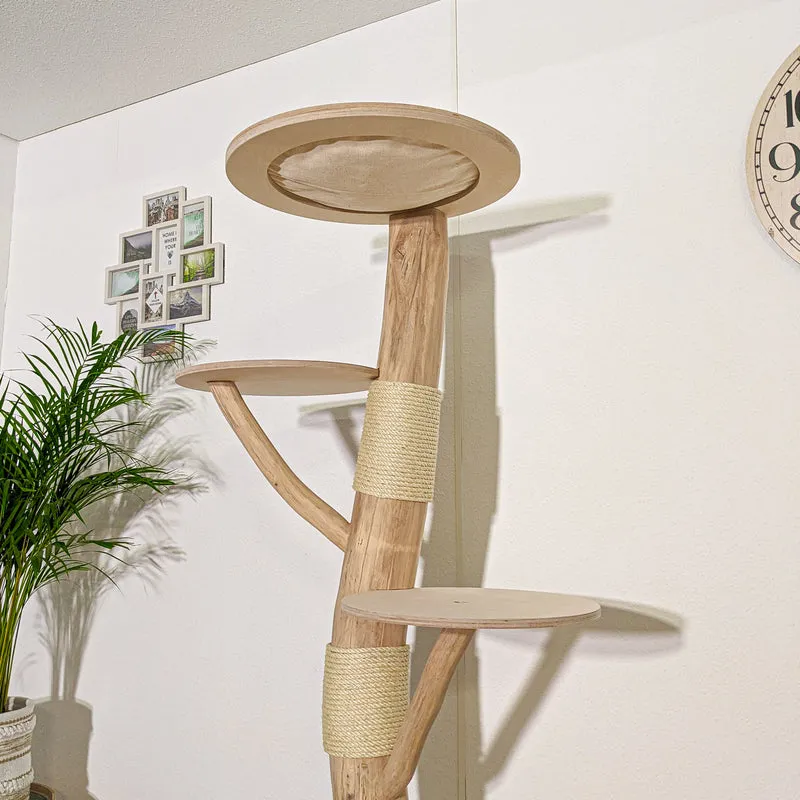 Naturkratzbaum 4148 Kratzbaum Natur Holz Design 182 cm hoch Katzenbaum