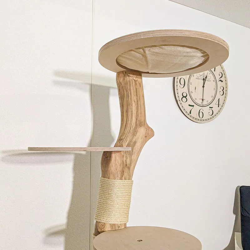 Naturkratzbaum 4144 Kratzbaum Natur Holz Design 177 cm hoch Katzenbaum