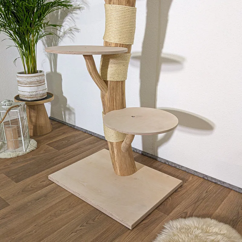 Naturkratzbaum 4144 Kratzbaum Natur Holz Design 177 cm hoch Katzenbaum