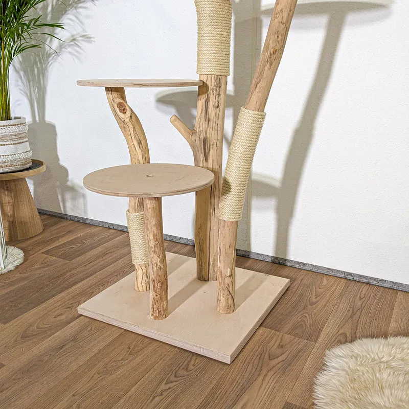 Naturkratzbaum 4141 Kratzbaum Natur Holz Design 175 cm hoch Katzenbaum