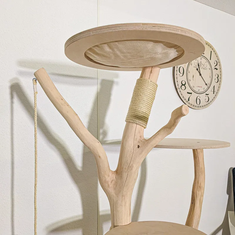 Naturkratzbaum 4140 Kratzbaum Natur Holz Design 175 cm hoch Katzenbaum
