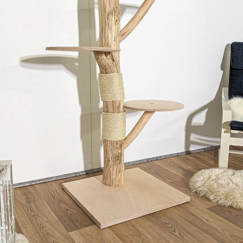 Naturkratzbaum 4127 Kratzbaum Natur Holz Design 163 cm hoch Katzenbaum