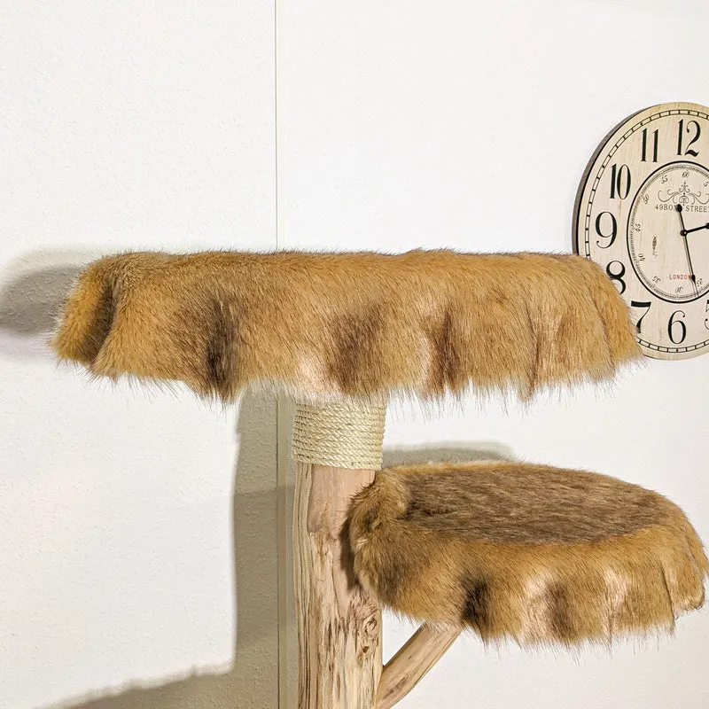 Naturkratzbaum 4127 Kratzbaum Natur Holz Design 163 cm hoch Katzenbaum