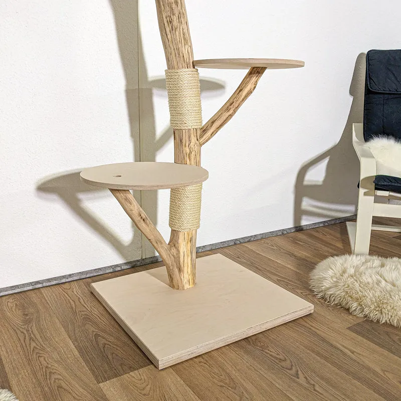 Naturkratzbaum 4126 Kratzbaum Natur Holz Design 157 cm hoch Katzenbaum