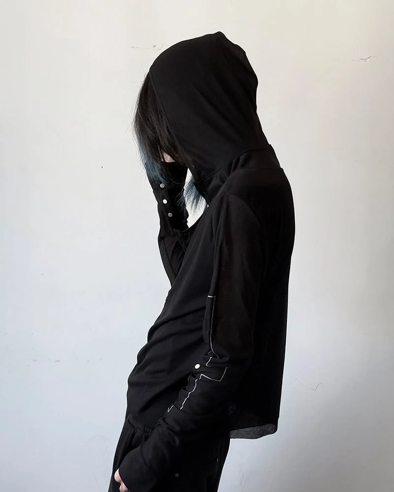 Slim Fit Long Sleeve Pullover with Unique Design