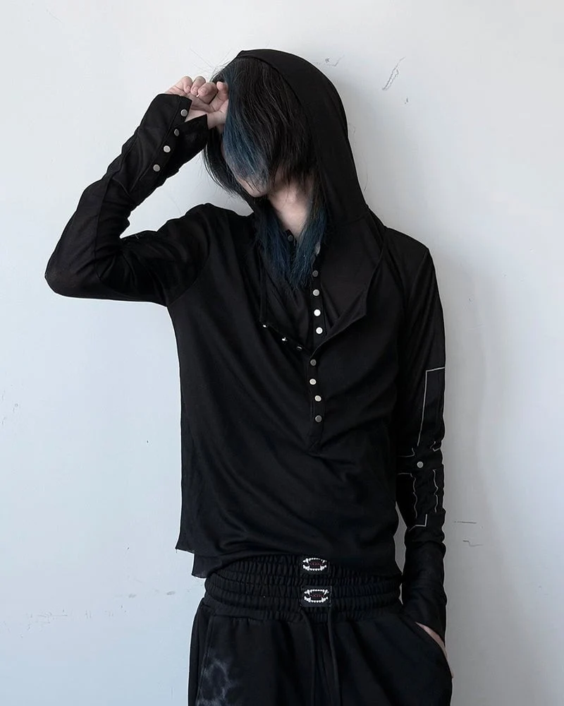 Slim Fit Long Sleeve Pullover with Unique Design
