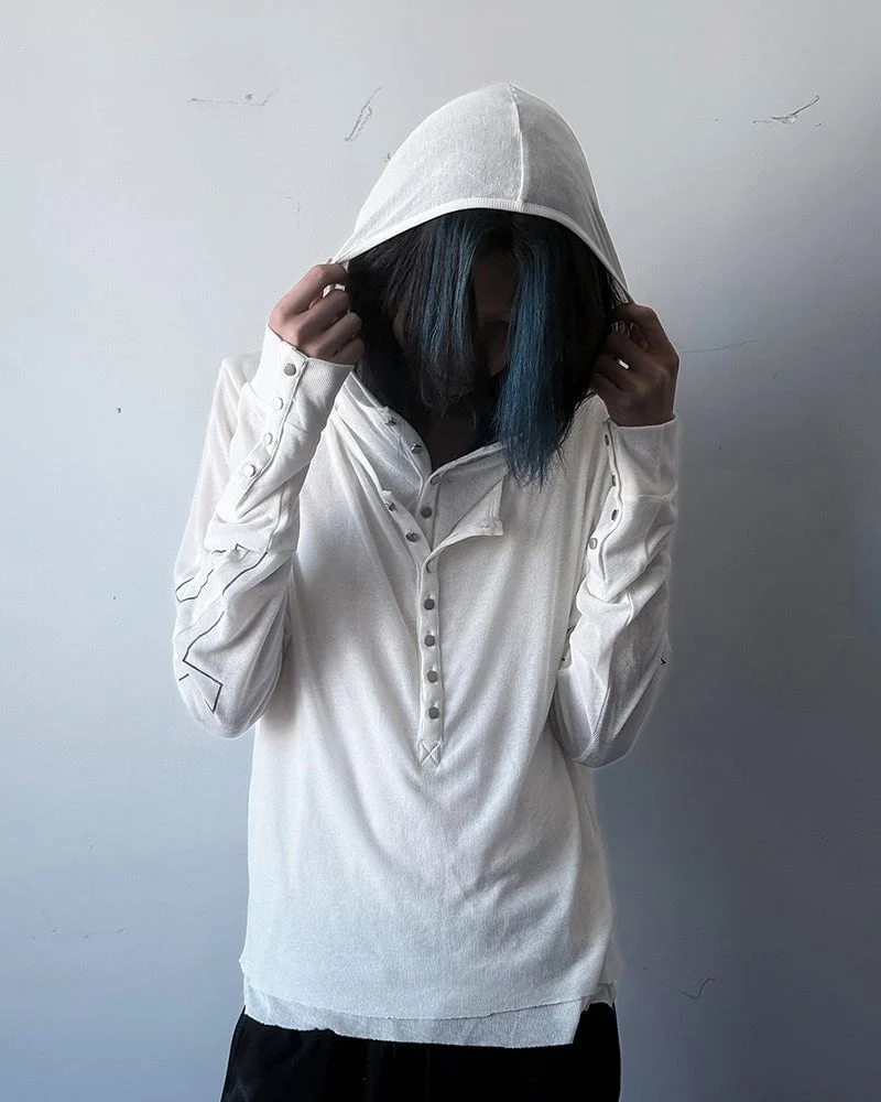 Slim Fit Long Sleeve Pullover with Unique Design