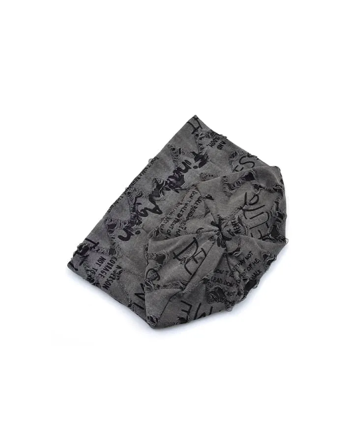 Graffiti Print Slouch Beanie