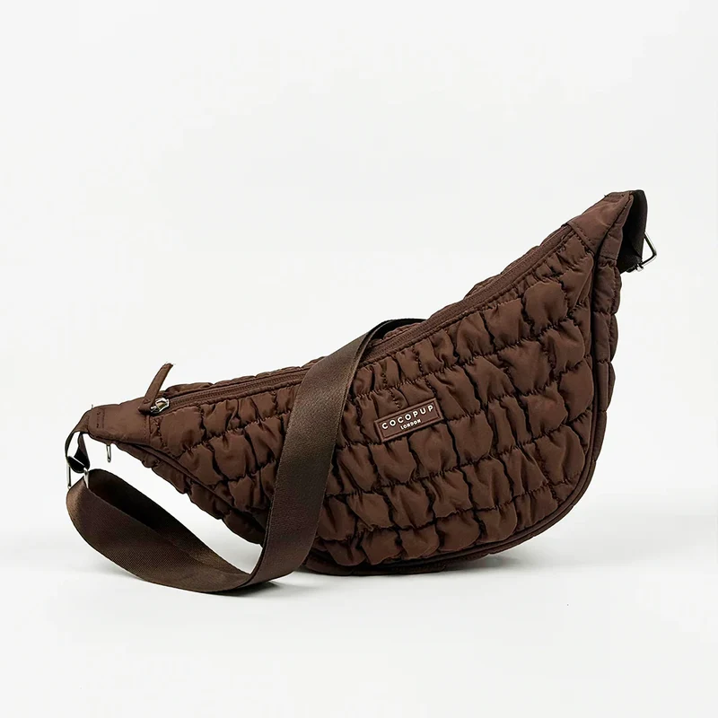 Halbmond Gassi-Tasche Espresso