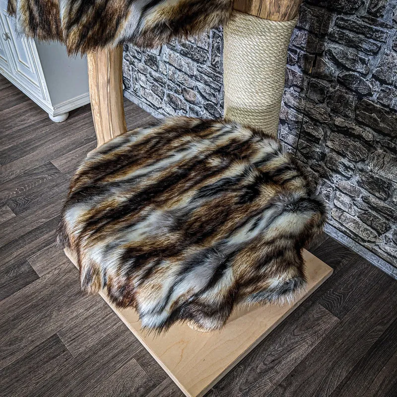 Naturkratzbaum 4055 Kratzbaum Natur Holz Design 145 cm hoch Katzenbaum