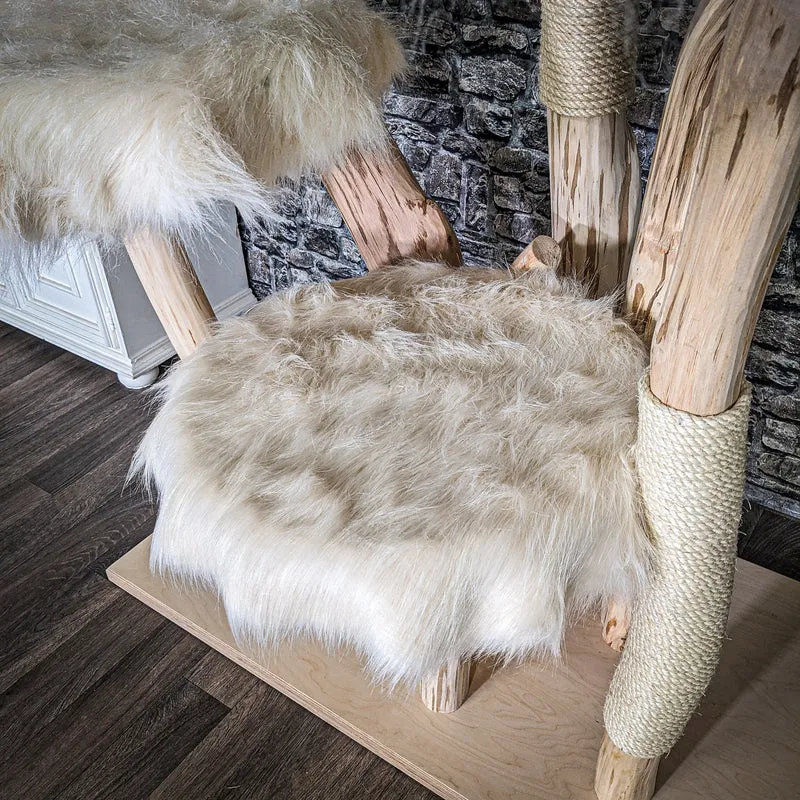 Naturkratzbaum 4043 Kratzbaum Natur Holz Design 205 cm hoch Katzenbaum
