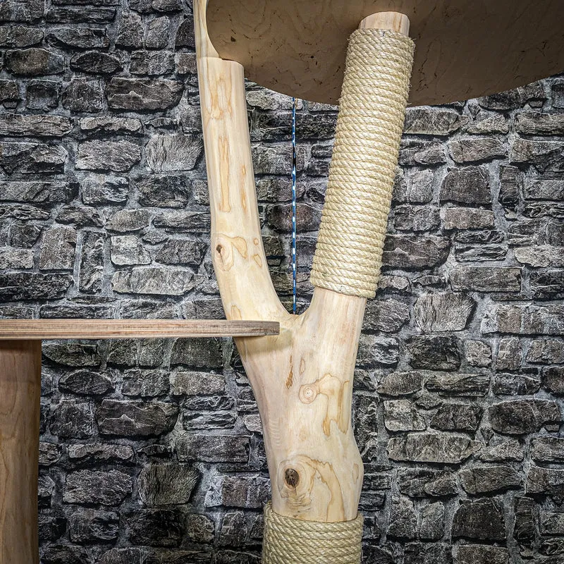 Naturkratzbaum 4040 Kratzbaum Natur Holz Design 172 cm hoch Katzenbaum