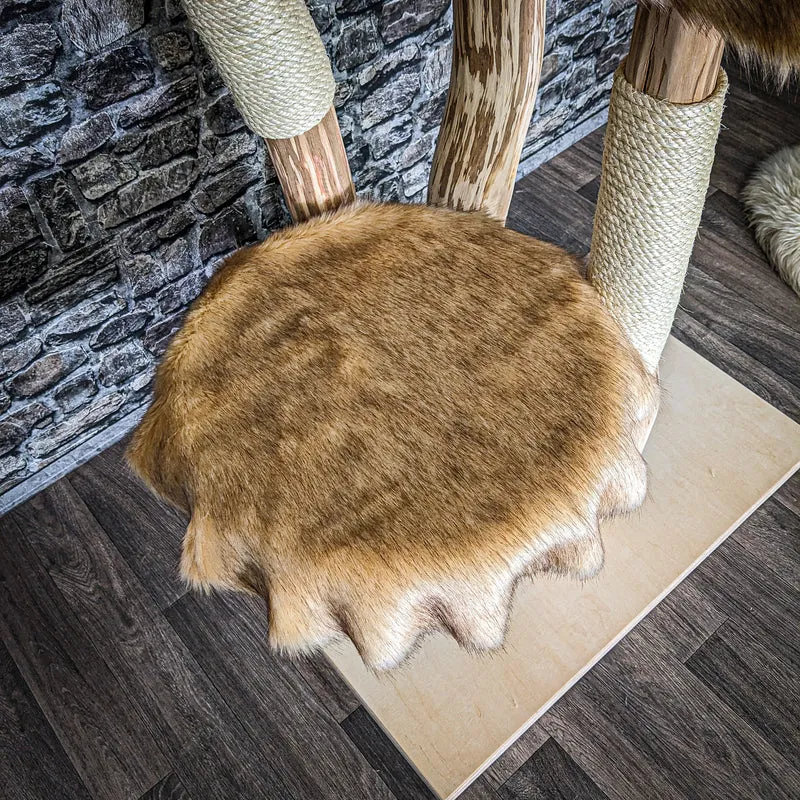 Naturkratzbaum 4039 Kratzbaum Natur Holz Design 174 cm hoch Katzenbaum