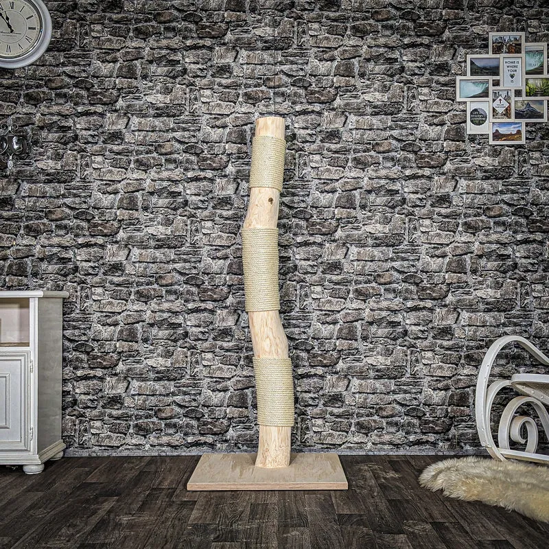 Kratzstamm 4037 Natur Holz Design Kratzbaum 156 cm hoch Naturkratzbaum