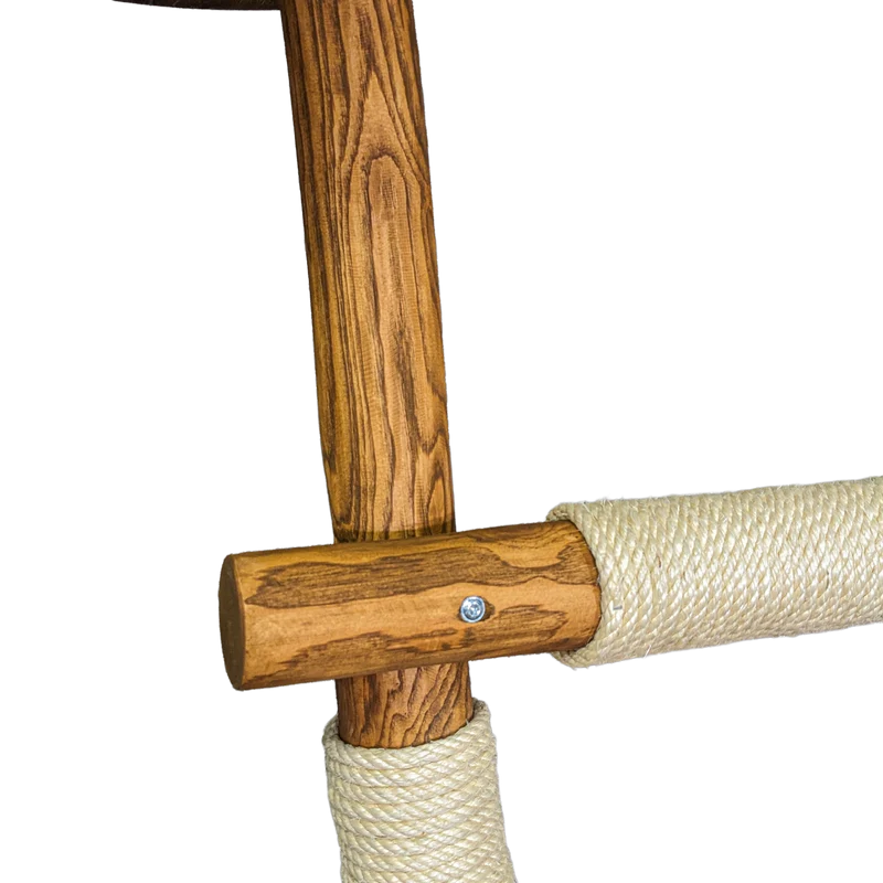 Outdoor Naturkratzbaum CA0001 Kratzbaum Natur Holz Design 175 cm hoch Katzenbaum