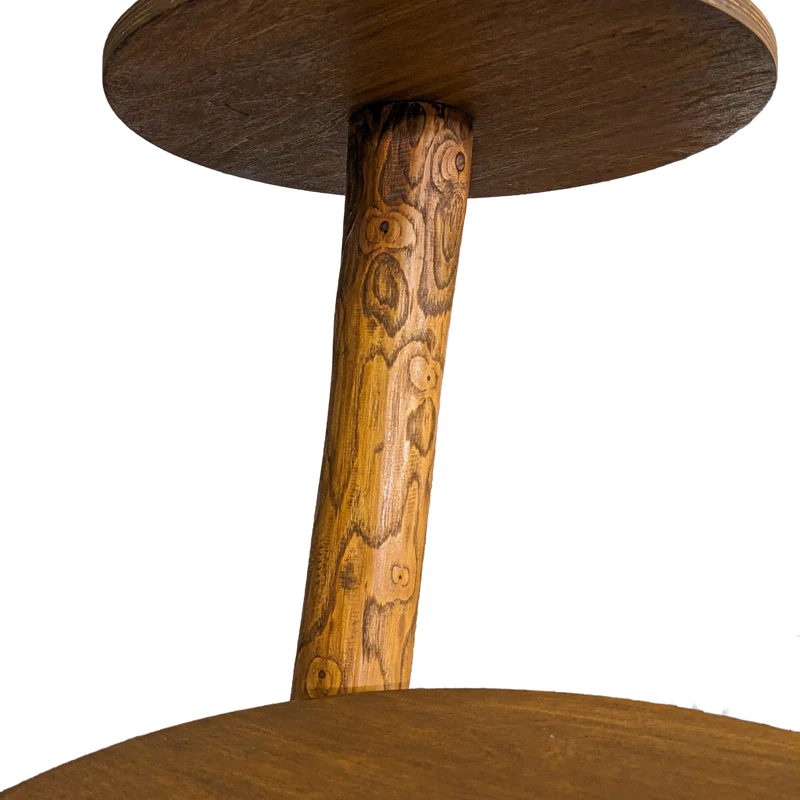 Outdoor Naturkratzbaum CA0003 Kratzbaum Natur Holz Design 123 cm hoch Katzenbaum