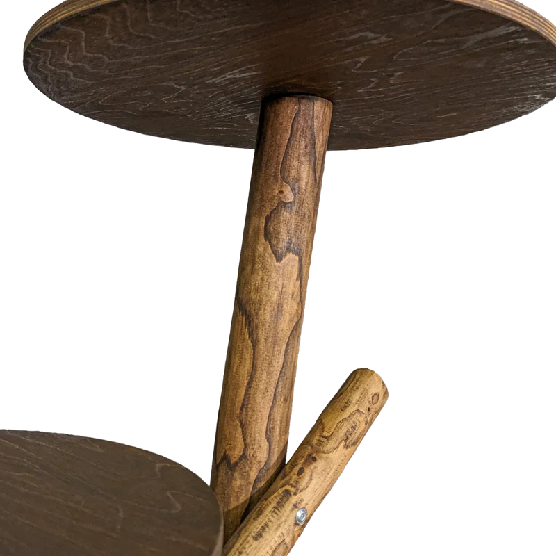 Outdoor Naturkratzbaum CA0005 Kratzbaum Natur Holz Design 120 cm hoch Katzenbaum