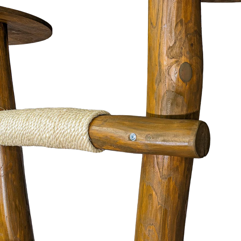Outdoor Naturkratzbaum CA0011 Kratzbaum Natur Holz Design 200 cm hoch Katzenbaum