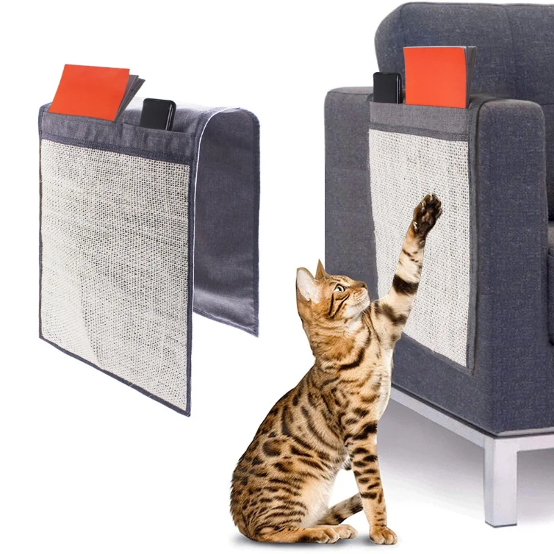 Kratzmatte für Katzen, natürliche Sisal-Oberfläche, vielseitig einsetzbar als Sofa-Schutzmatte, Langlebige Haushaltsgegenstände
