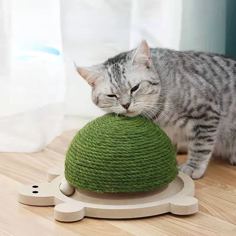 Katze Kratzpappe, Hochwertiges mit Sisal Katzenspielzeug, Schildkröte Design, langlebig und robust für Katzenliebhaber