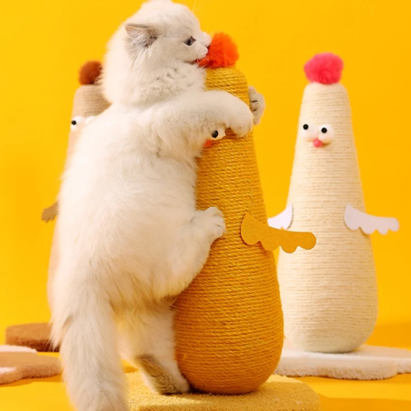 Kratzpappe für Katzen, Huhn Kratzbrett, Stabil und rutschfest, niedlichem für mehr Spaß