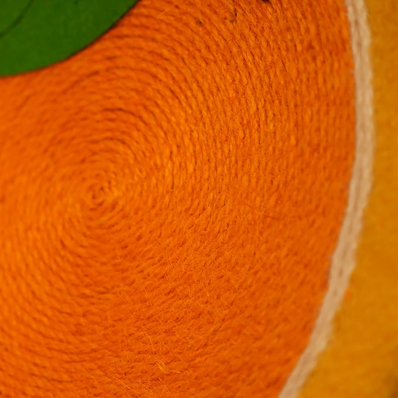 Kratzbrett Katze mit integriertem Katzenbett, hochwertigem Sisal Material, Orange Thema, perfekt zum Austoben für Katzen