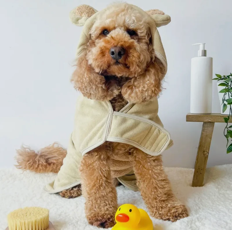Teddy Bademantel