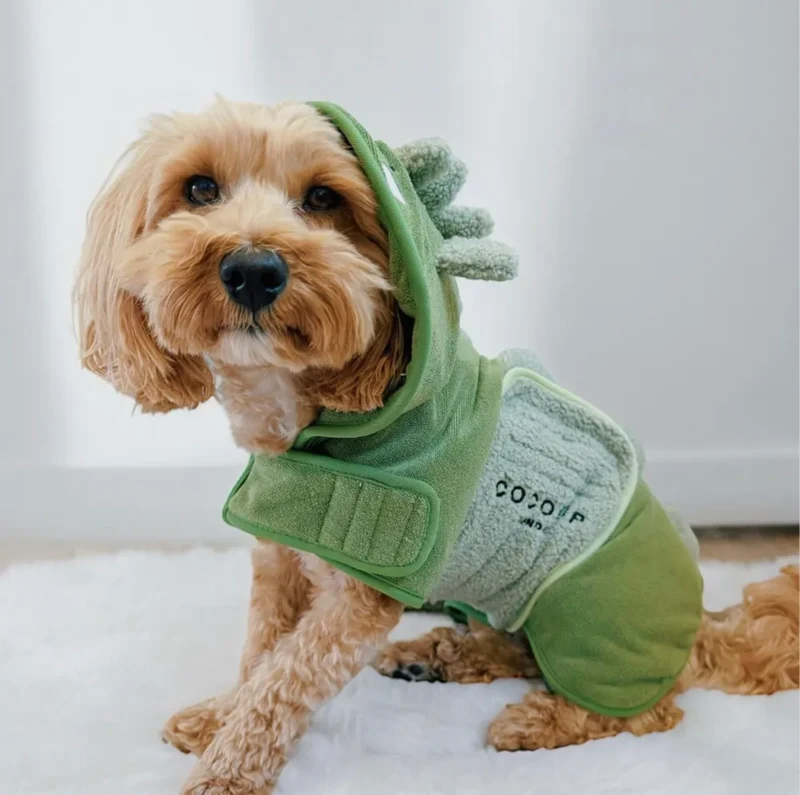Dinopup Bademantel