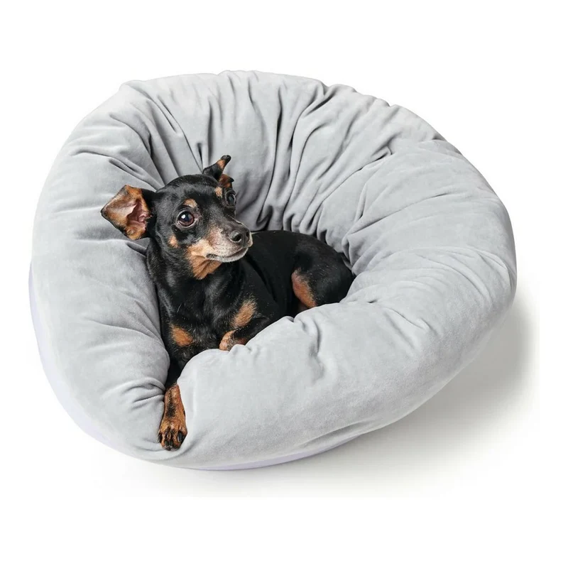 Bett Hund/Katze Miranda Polyester grau