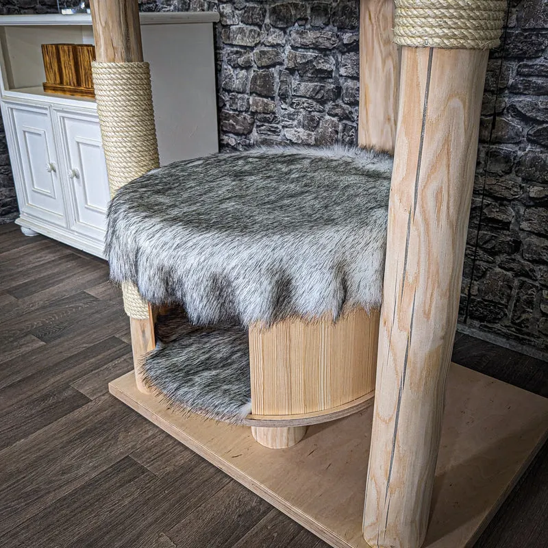 Naturkratzbaum C0012 Kratzbaum Natur Holz Design 175 cm hoch Katzenbaum