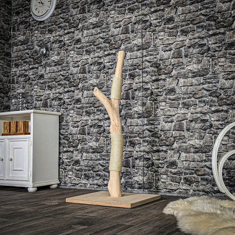 Kratzstamm 3987 Natur Holz Design Kratzbaum 120 cm hoch Naturkratzbaum