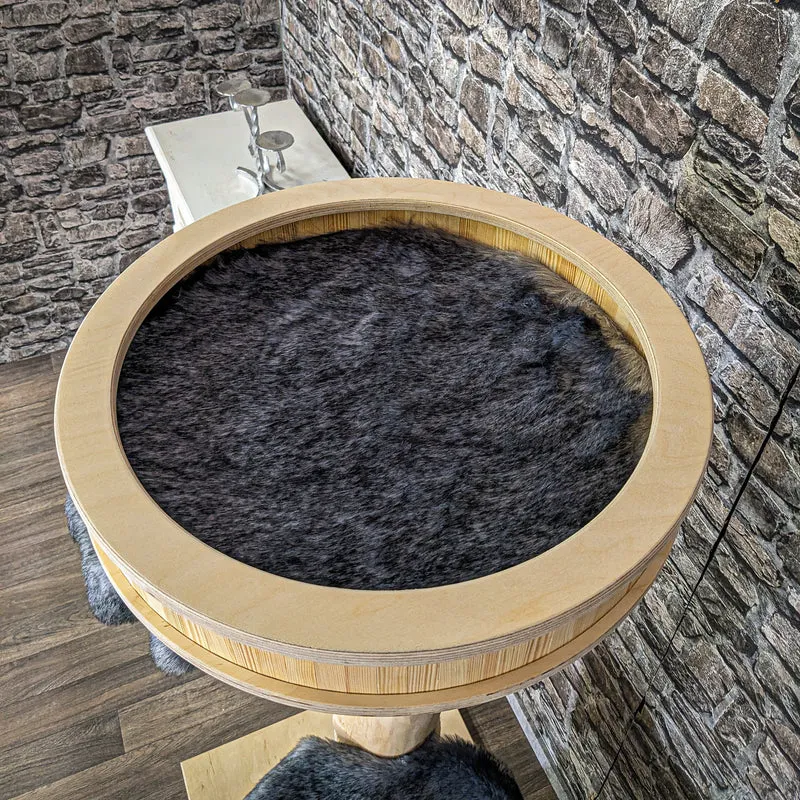 Naturkratzbaum 4032 Kratzbaum Natur Holz Design 145 cm hoch Katzenbaum